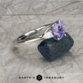 The "Clematis" Ring in platinum with 1.62-Carat Madagascar Sapphire