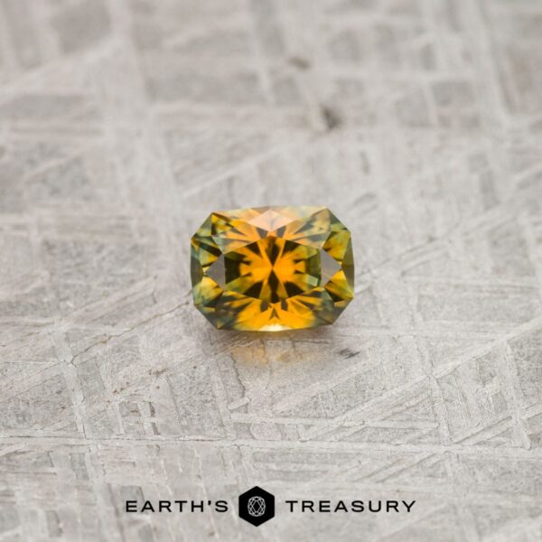 1.26-Carat Gold-Green Bicolored Montana Sapphire (Heated)