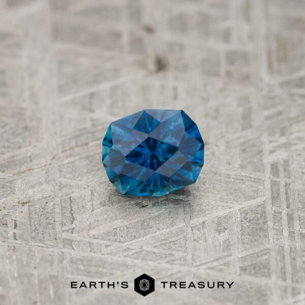 1.34-Carat Deep Blue Montana Sapphire (Heated)