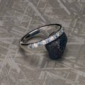 The Deluxe Pave Yogo and Diamond band in 14k white gold