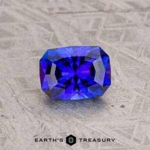 6.87-Carat Deep Blue Tanzanite