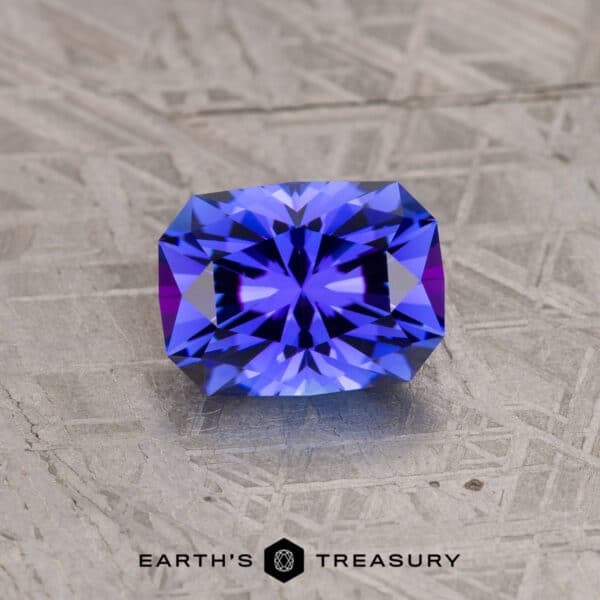 6.88-Carat Rich Violet-Blue Tanzanite
