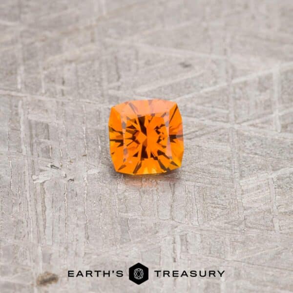 0.88-Carat Intense Orange Montana Sapphire (Heated)