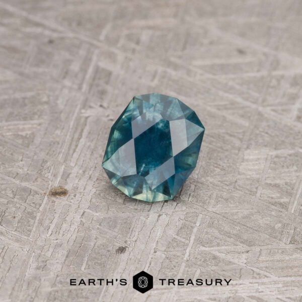 2.88-Carat Deep Blue-Green Motana Sapphire (Heated)