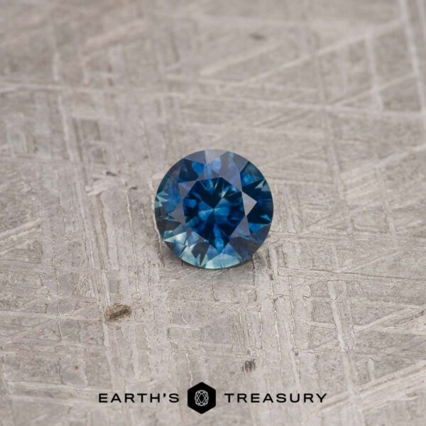 1.27-Carat Rich Blue-Teal Blue Particolored Montana Sapphire (He