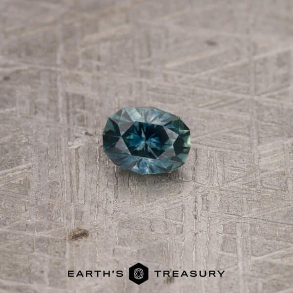 1.01-Carat Dark Blue-Green Montana Sapphire (Heated)