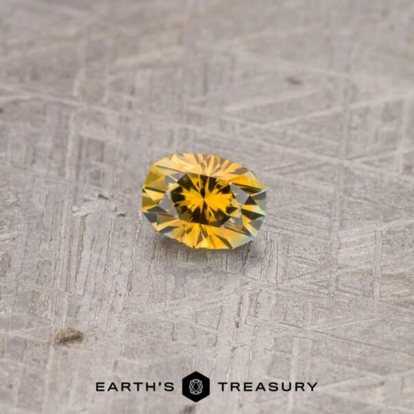 1.00-Carat Golden Yellow Montana Sapphire (Heated)