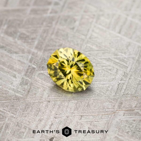 1.57-Carat Yellow-Green Particolored Sapphire (Heated) 1.57-Carat Yellow-Green Particolored Sapphire (Heated)