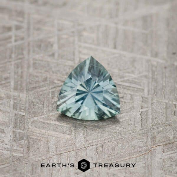 1.43-Carat Blue-Green Montana Sapphire Trillion