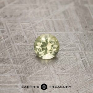 0.87-Carat Bright Yellow Montana Sapphire