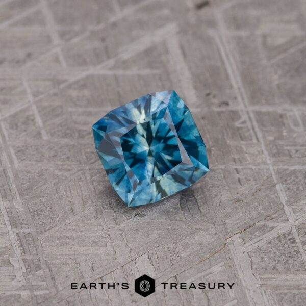 3.40-Carat Teal Blue-Green Particolored Montana Sapphire (Heated