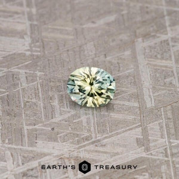 1.55-Carat Yellow-Mint Green Particolored Montana Sapphire (Heat