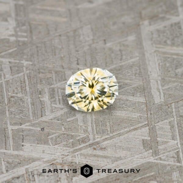 1.14-Carat Yellow-Colorless Particolored Montana Sapphire (Heate