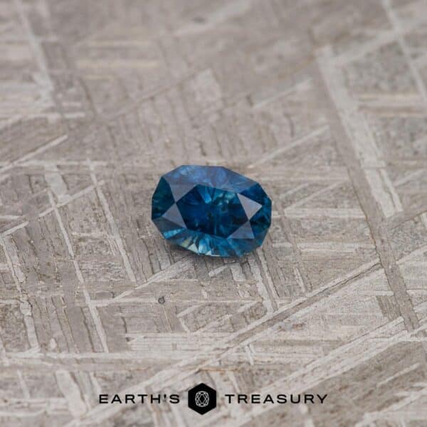1.33-Carat Deep Blue-Green Montana Sapphire (Heated)