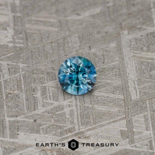 0.87-Carat Teal-Green Particolored Montana Sapphire (Heated)