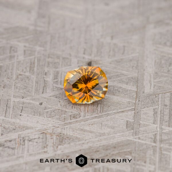 1.04-Carat Orange-Yellow Particolored Montana Sapphire (Heated)