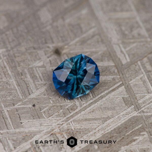 1.17-Carat Rich Teal-Royal Blue Bicolored Montana Sapphire (Heated)