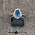 The "Pleione" Ring in 14k white gold with 1.31-Carat Montana Sapphire