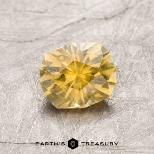 0.81-Carat Lemon Yellow Montana Sapphire