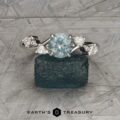 The "Jasmine" in 14k white gold with 1.29-Carat Montana Sapphire
