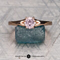 The "Cybele" ring in 14K rose gold with 0.61-carat Montana sapphire