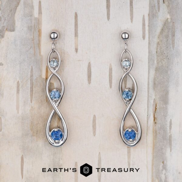 Continuum Earrings in 14k White Gold