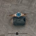 The "Melilai" in 14k rose gold with 0.88-Carat Montana Sapphire