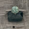 The "Anemone" ring in platinum with 1.66-carat Montana sapphire