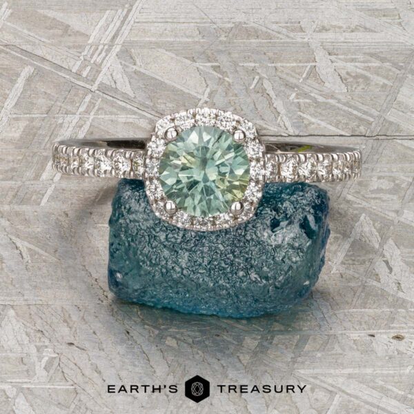 The "Kristen" ring in 14K white gold with 1.03-carat Montana sapphire The "Kristen" ring in 14K white gold with 1.03-carat Montana sapphire