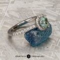 The "Kristen" ring in 14K white gold with 1.03-carat Montana sapphire