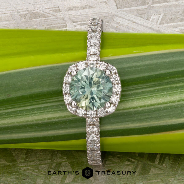 The "Kristen" ring in 14K white gold with 1.03-carat Montana sapphire The "Kristen" ring in 14K white gold with 1.03-carat Montana sapphire