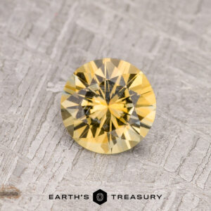 0.74-Carat Light Yellow Particolored Montana Sapphire