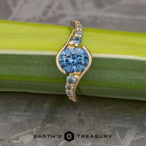 The "Venus" in 14k yellow gold with 1.44-Carat Montana Sapphire