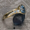 The "Venus" ring in 14k yellow gold with 1.44-Carat Montana Sapphire