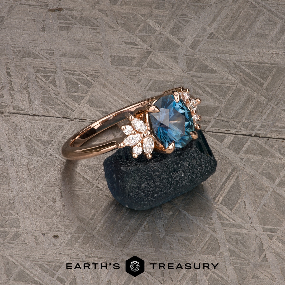 The "Surya" in 14k rose gold with 1.72-Carat Montana Sapphire