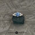 The “Mari” Ring in 14k white gold with 0.75-Carat Montana Sapphire