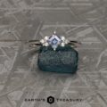 The “Mari” Ring in 14k white gold with 0.46-carat Montana sapphire