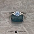 The “Kacie” in 14k white gold with 1.04-Carat Montana Sapphire