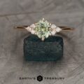 The "Mari" ring in 14k rose gold with 1.12-carat Montana sapphire