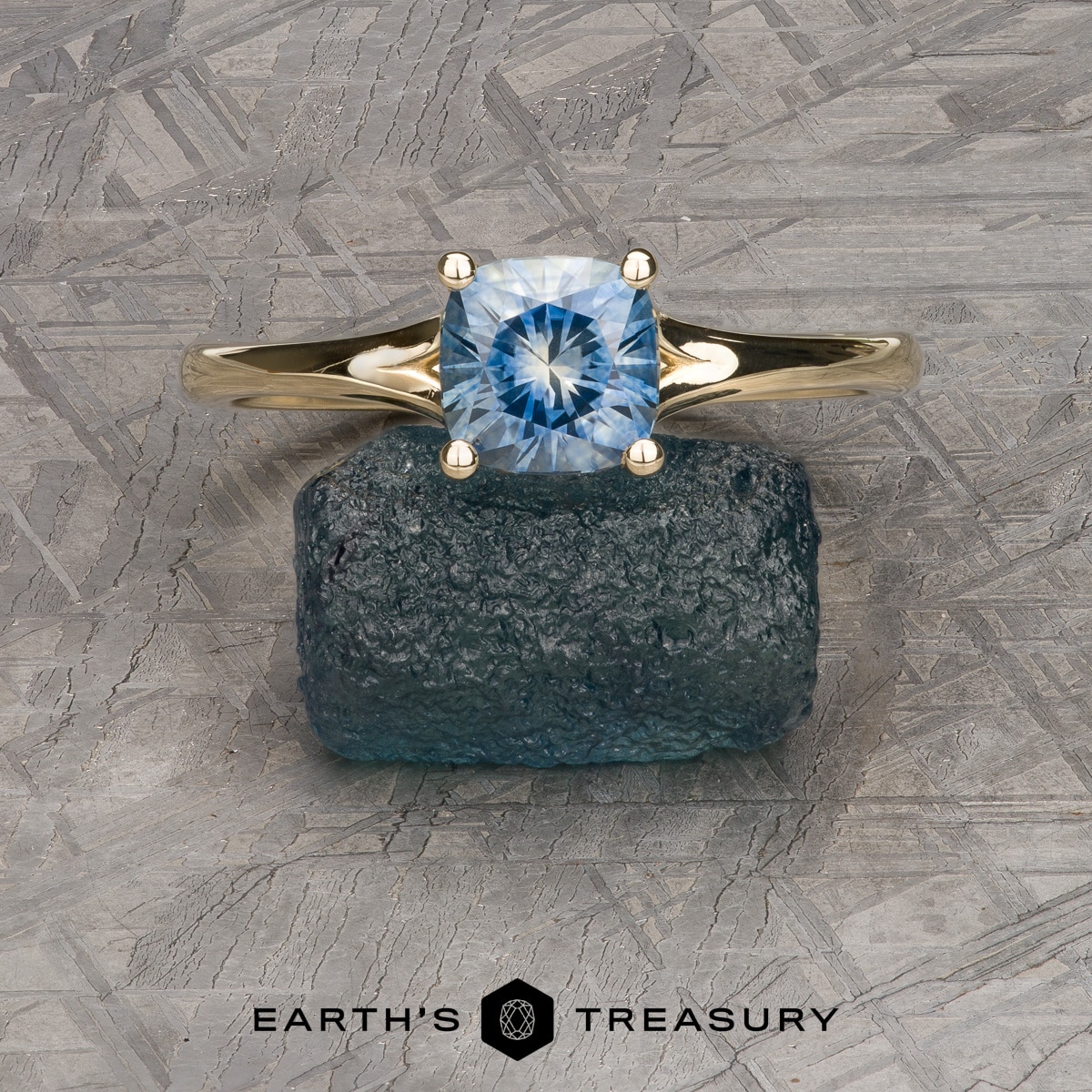 The "Daphne" in 14k yellow gold with 1.29-carat Montana sapphire