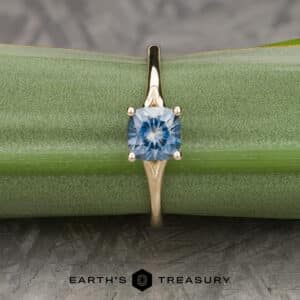 The "Daphne" in 14k yellow gold with 1.29-carat Montana sapphire