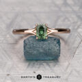 The "Daphne" ring in 14K rose gold with 0.74-carat Australian sapphire