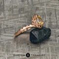 The “Camellia" ring in 14k rose gold with 0.84-Carat Montana Sapphire