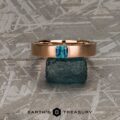 The "Kilimanjaro" Classic Sapphire Ring in 14k rose gold, partially brushed