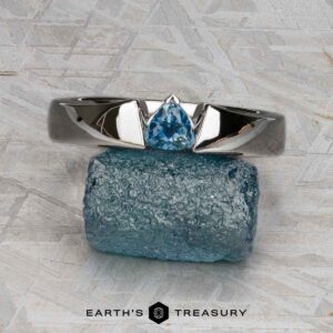 The "Fuji" ring in 14K white gold