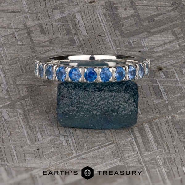 The Ombre Sapphire Ring in Platinum