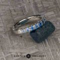 The Ombre Sapphire Ring in Platinum