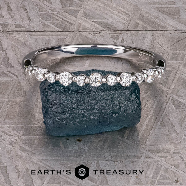 The "Seine" band in 14k White Gold The "Seine" band in 14k White Gold