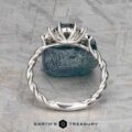 The Braided Liriope ring in platinum with 0.75-carat Montana sapphire