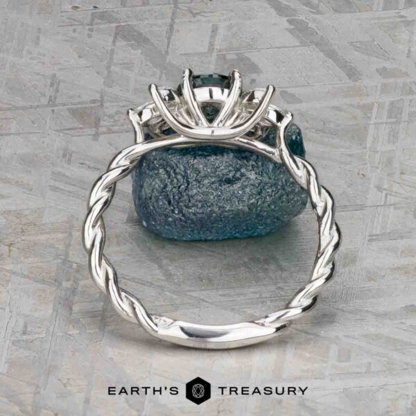 The Braided Liriope ring in platinum with 0.75-carat Montana sapphire The Braided Liriope ring in platinum with 0.75-carat Montana sapphire